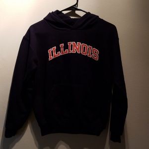 Illinois hoodie youth large (10-12) (adult xxs-ish